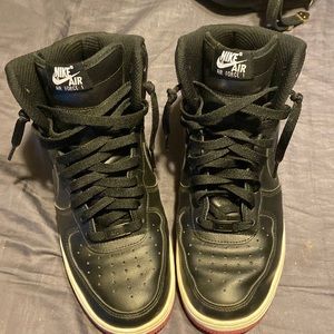 COPY - Nike custom high too air forces. Pink/black. Size 9 womens